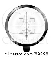 Royalty Free RF Clipart Illustration Of A Rifle Target by michaeltravers