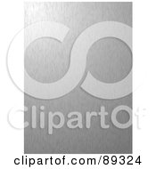 Royalty Free RF Clipart Illustration Of A Vertical Brushed Stainless Steel Texture Background by michaeltravers