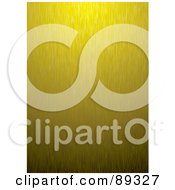 Royalty Free RF Clipart Illustration Of A Shiny Vertical Brushed Gold Texture Background by michaeltravers