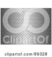 Royalty Free RF Clipart Illustration Of A Stainless Steel Grill Background