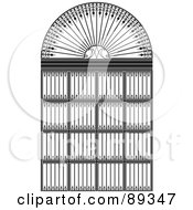Poster, Art Print Of Black And White Wrought Iron Archway