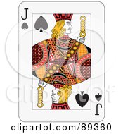 Poster, Art Print Of Jack Of Spades Playing Card Design