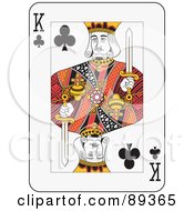Poster, Art Print Of King Of Clubs Playing Card Design