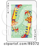 Poster, Art Print Of Joker Playing Card Design - Version 4