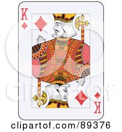 Poster, Art Print Of King Of Diamonds Playing Card Design