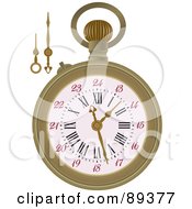 Poster, Art Print Of Pocket Watch With Extra Arms - Version 1