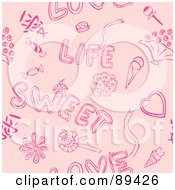 Poster, Art Print Of Pink Love Life Sweet Valentine Background