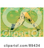 Poster, Art Print Of Woman In A Yoga Pose - Version 8