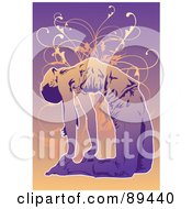Poster, Art Print Of Woman In A Yoga Pose - Version 5