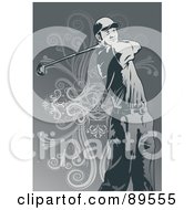 Poster, Art Print Of Man Watching His Golf Ball After A Strong Swing