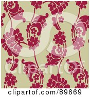 Poster, Art Print Of Seamless Floral Pattern Background - Version 65