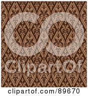 Royalty Free RF Clipart Illustration Of A Seamless Crest Pattern Background Version 13 by BestVector