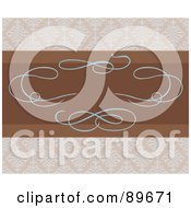 Royalty Free RF Clipart Illustration Of An Invitation Border And Frame With Copyspace Version 27