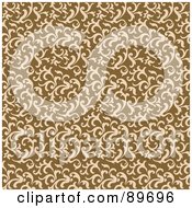 Royalty Free RF Clipart Illustration Of A Seamless Swirl Pattern Background Version 4