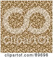 Poster, Art Print Of Seamless Swirl Pattern Background - Version 4