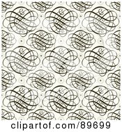 Royalty Free RF Clipart Illustration Of A Seamless Swirl Pattern Background Version 13
