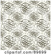 Poster, Art Print Of Seamless Swirl Pattern Background - Version 13