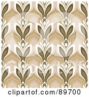 Royalty Free RF Clipart Illustration Of A Seamless Floral Pattern Background Version 54
