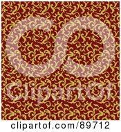Royalty Free RF Clipart Illustration Of A Seamless Swirl Pattern Background Version 1