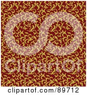 Poster, Art Print Of Seamless Swirl Pattern Background - Version 1