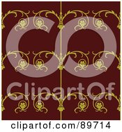 Royalty Free RF Clipart Illustration Of A Seamless Iron Gate Pattern Background Version 1