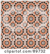 Royalty Free RF Clipart Illustration Of A Seamless Circle Pattern Background Version 14 by BestVector