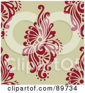 Royalty Free RF Clipart Illustration Of A Seamless Swirl Pattern Background Version 10