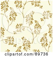 Poster, Art Print Of Seamless Leaf Pattern Background - Version 4