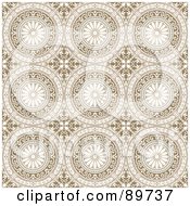 Royalty Free RF Clipart Illustration Of A Seamless Floral Pattern Background Version 56