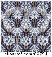 Royalty Free RF Clipart Illustration Of A Seamless Floral Pattern Background Version 39