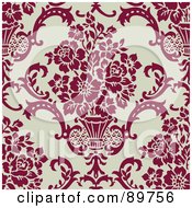 Poster, Art Print Of Seamless Floral Pattern Background - Version 29