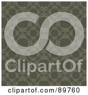 Royalty Free RF Clipart Illustration Of A Seamless Floral Pattern Background Version 21