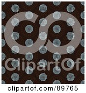 Royalty Free RF Clipart Illustration Of A Seamless Circle Pattern Background Version 8