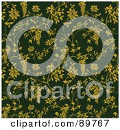 Royalty Free RF Clipart Illustration Of A Seamless Floral Pattern Background Version 22
