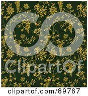 Poster, Art Print Of Seamless Floral Pattern Background - Version 22