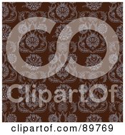 Poster, Art Print Of Seamless Damask Pattern Background - Version 2