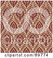 Royalty Free RF Clipart Illustration Of A Seamless Ornate Floral Pattern Background Version 2