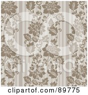 Royalty Free RF Clipart Illustration Of A Seamless Floral Pattern Background Version 55