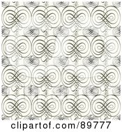 Poster, Art Print Of Seamless Swirly Pattern Background - Version 3
