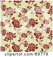 Poster, Art Print Of Seamless Floral Pattern Background - Version 27