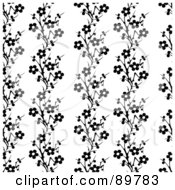 Royalty Free RF Clipart Illustration Of A Seamless Floral Pattern Background Version 47
