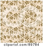 Royalty Free RF Clipart Illustration Of A Seamless Floral Pattern Background Version 52