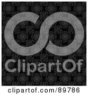 Royalty Free RF Clipart Illustration Of A Seamless Circle Pattern Background Version 1
