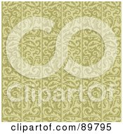 Royalty Free RF Clipart Illustration Of A Seamless Floral Pattern Background Version 20