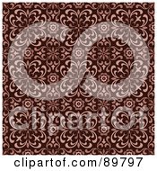 Royalty Free RF Clipart Illustration Of A Seamless Floral Pattern Background Version 31