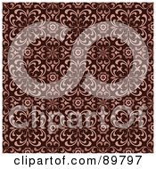 Poster, Art Print Of Seamless Floral Pattern Background - Version 31