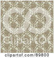 Royalty Free RF Clipart Illustration Of A Seamless Floral Pattern Background Version 49