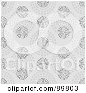 Royalty Free RF Clipart Illustration Of A Seamless Circle Pattern Background Version 9