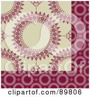 Royalty Free RF Clipart Illustration Of A Seamless Circle Pattern Background Version 11