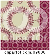 Poster, Art Print Of Seamless Circle Pattern Background - Version 11